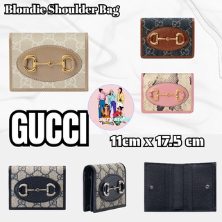 Gucci Wallet 1955 Horse Street Coin Purse/Classic Hot Style/ใหม่! ของแท้ 100%