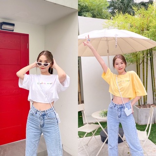 Thank u crop 🤍⭐️ เสื้อครอปปัก 2 สีน่ารักสุด cute🌷