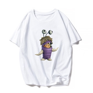 ✕✒✲Blouse Women Cute Sweet Style Monsters University Cartoon Print TShirt Harajuku Aesthetic Clothesเสื้อยืด