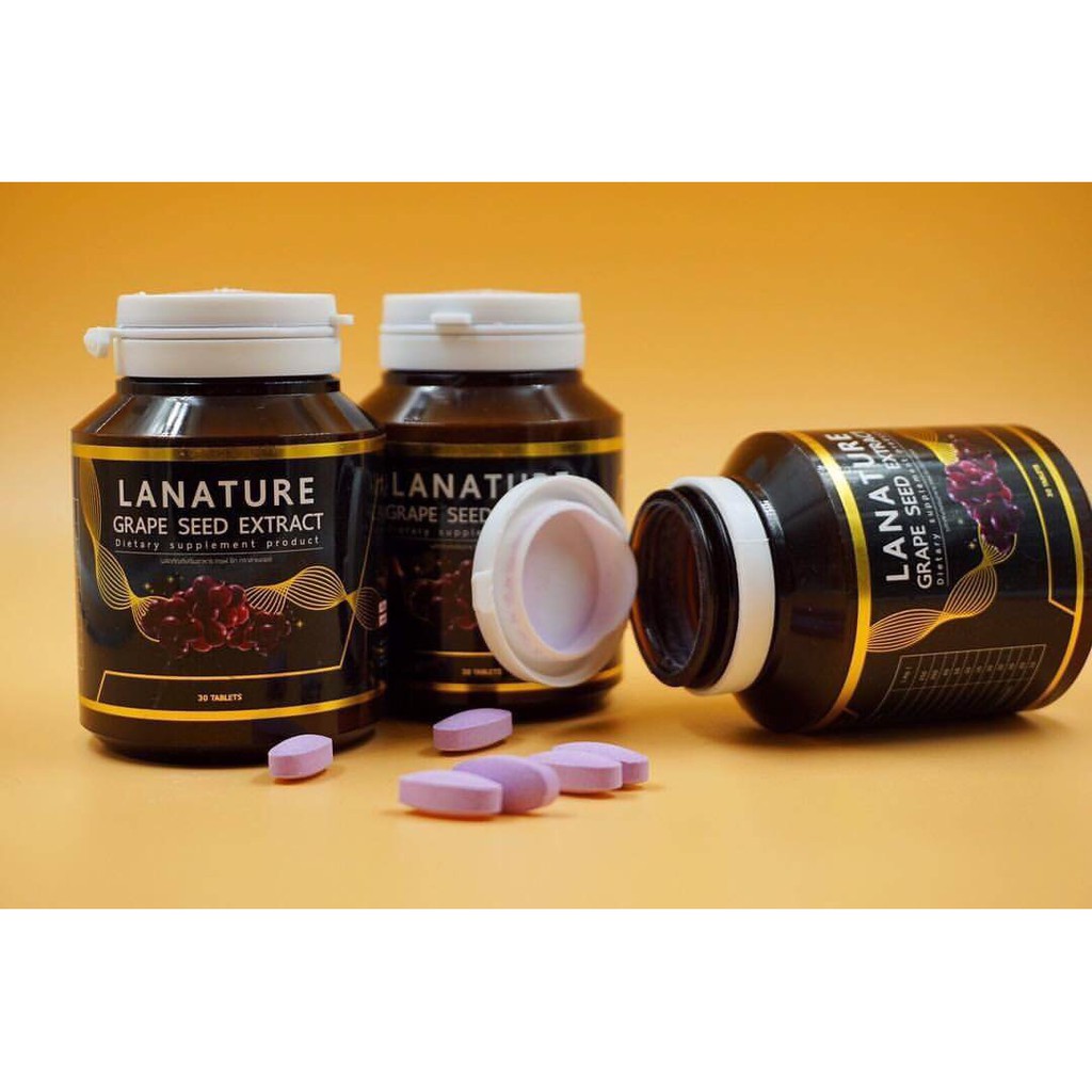 Lanature Grape Seed Extract องุ่นกระปุกดำ