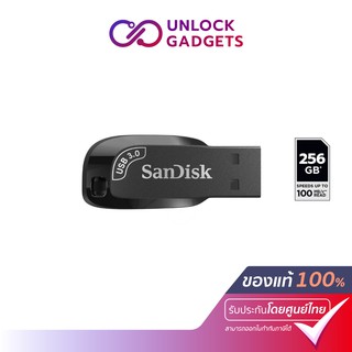 SanDisk (แฟลชไดร์ฟ) 256GB Ultra Shift USB 3.0 Flash Drive, Speed Up to 100MB/s (SDCZ410-256G-G46)