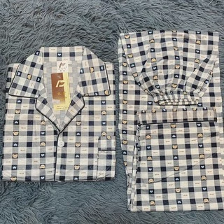 SL#ชุดนอนแขนสั้นขายาว.คอปกXXXL.ชุดนอนบิ๊กไซส์👕