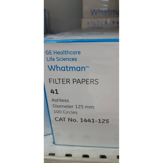 กระดาษกรอง 70 มม GE Healthcare Whatman FILTER PAPERS 42 Ashless Diameter 70 mm 100 Circles CAT No. 1442-070 วอท แมน