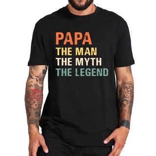 เสื้อยืด ผ้าฝ้าย 100% พิมพ์ลายตัวอักษร The Man The Myth The Legend สไตล์วินเทจ ใส่สบายS-5XL