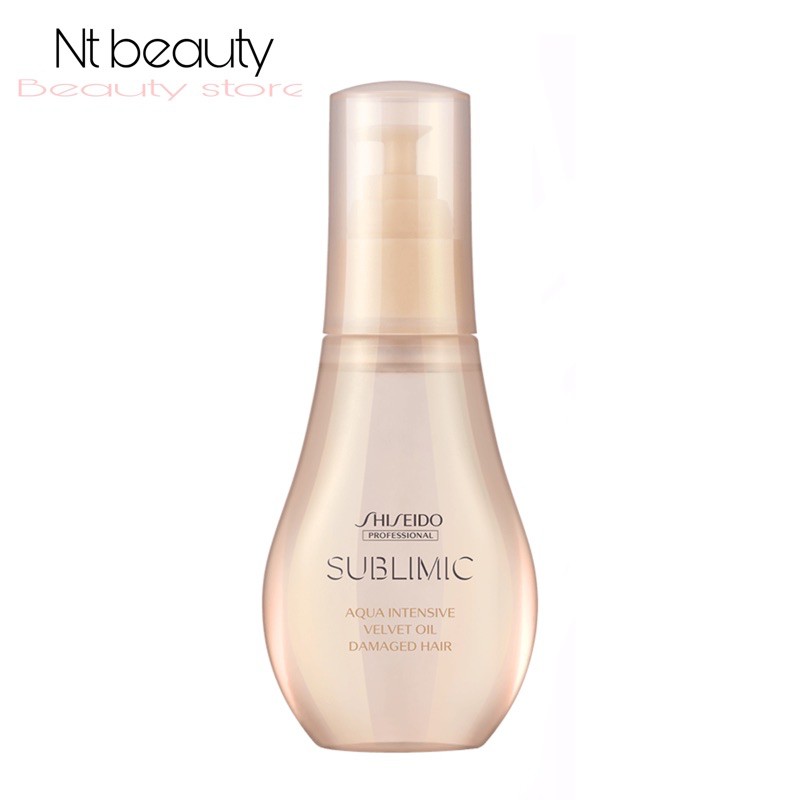Shiseido Sublimic Aqua Intensive velvet oil/Damage hair 100ml/ออยล์บำรุงผม