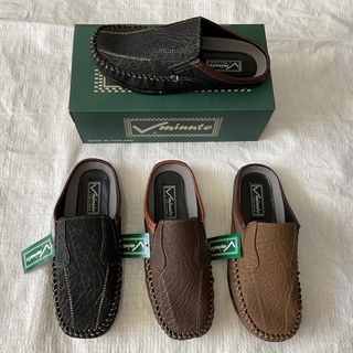 รองเท้าคัทชูผู้ชายแนวMoccasin(มอคคาซิน)เปิดส้นลายช้าง รหัส 859 is