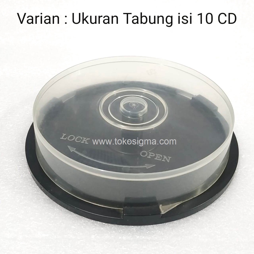 CD DVD Cone Tube CD-R RW ชิ้น Storage Place Cover Box Jar Lid