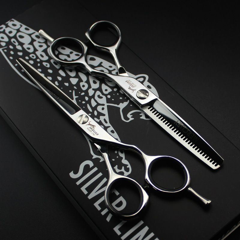ถูก/แท้ 1คู่ Jaguar กรรไกรตัดผมจากัวร์ ขนาด6 นิ้ว (ฟันรีเวิส)