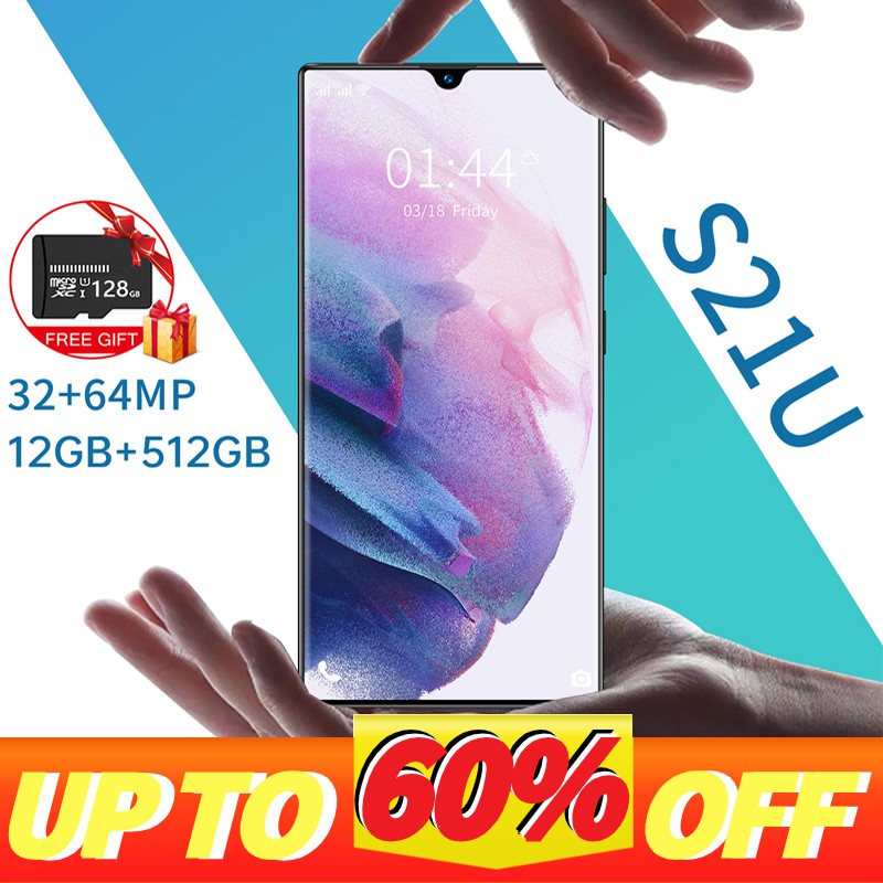 HDA-สมาร์ทโฟน S21Ultra 12+512GB โทรศัพท์มือถือ จอใหญ่ มือถือ 6.9นิ้ว New smartphone โทรศัพท์ราคาถูก 