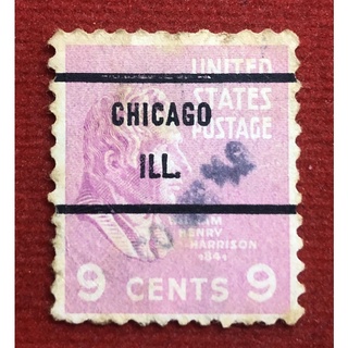 แสตมป์ UNITED STATES POSTAGE ดวงแก้ CHICAGO