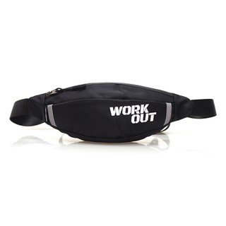 HQ LUGGAGE กระเป๋าคาดเอว / คาดอก Collection : Work Out รุ่น 9960 (สีดำ)