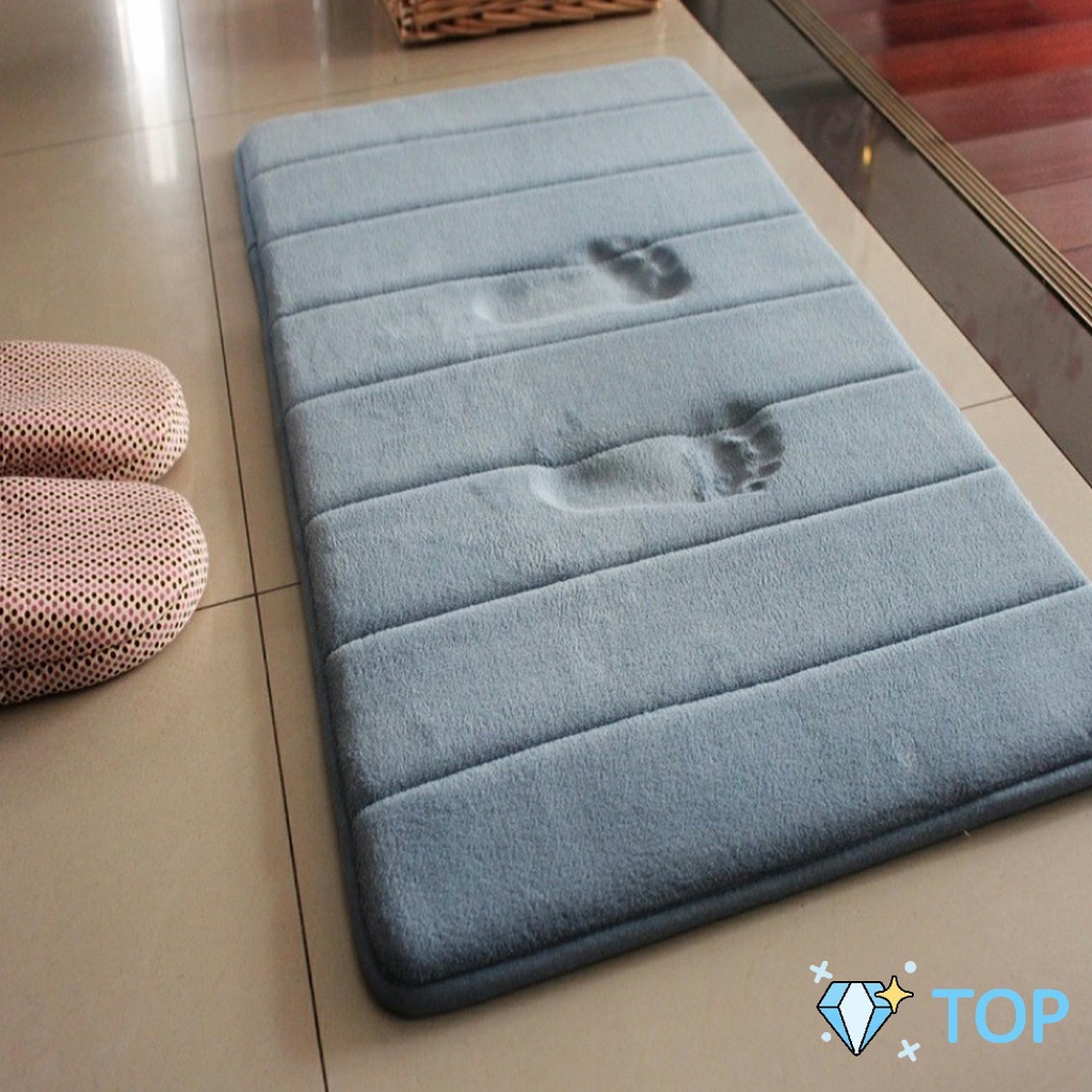 ZXF พรมเช็ดเท้า 40x60 C m เมมโมรี่โฟม พรมกันลื่น พรมเช็ดเท้า พรมห้องนอน Anti-slip mat