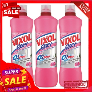 วิกซอล ออกซี่ น้ำยาล้างห้องน้ำ กลิ่นฟลอรัล เฟรช 700 มล. x 3 ขวดVixol Toilet Cleaner Oxy Floral Fresh 700 ml x 3