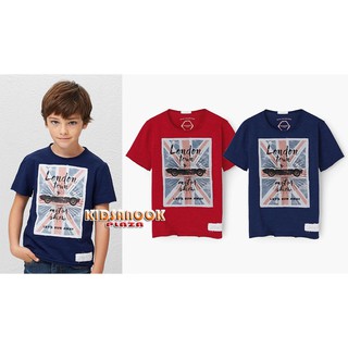 [แท้]EX675 เสื้อ MANGO Kids ผ้า cotton ลายสกรีน (สำหรับเด็กอายุ 2-4 ปี มีสีกรมท่า) เสื้อยืดเนื้อดี ใส่สบาย