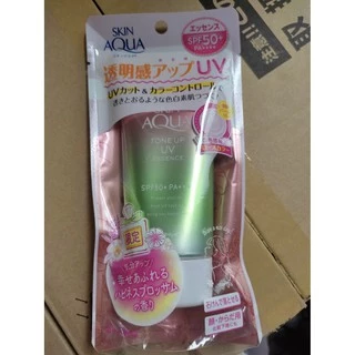 รางวัล Cosme ครีมกันแดด ปรับสีผิว ROHTO SKIN AQUA Tone Up UV Essence SPF50+ PA++++