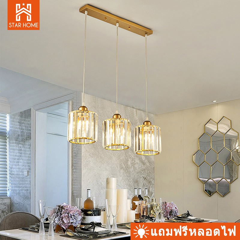 โคมไฟ โคมไฟเพดาน โคมระย้า โคมระย้าคริสตัลยุโรป  crystal Light Ceiling Lights