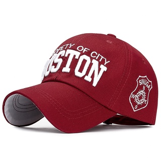 cap หมวกแก็ปกันแดด หมวกทรงสวย ใส่ได้ทั้งผู้หญิงและชาย ลายปัก Boston