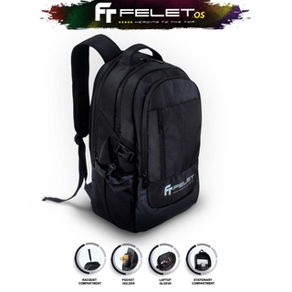 Felet กระเป๋าเป้สะพายหลัง พรีเมี่ยม 1.0 - สีดํา