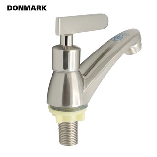 DONMARK ก๊อกอ่างล้างหน้า ด้ามปัด สีซาติน รุ่น DKS-1120