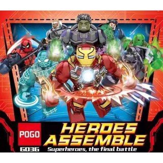 เลโก้จีน  POGO 6036 ชุด Heroes Assembles