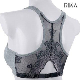 RIKA สปอร์ตบรา FV1C07บราไร้โครง แฟชั่น เซ็กซี่ด้านหลัง ใส่เล่นกีฬา ออกกำลังกายเบาๆ ฟิตเนส โยคะ ใส่สบาย