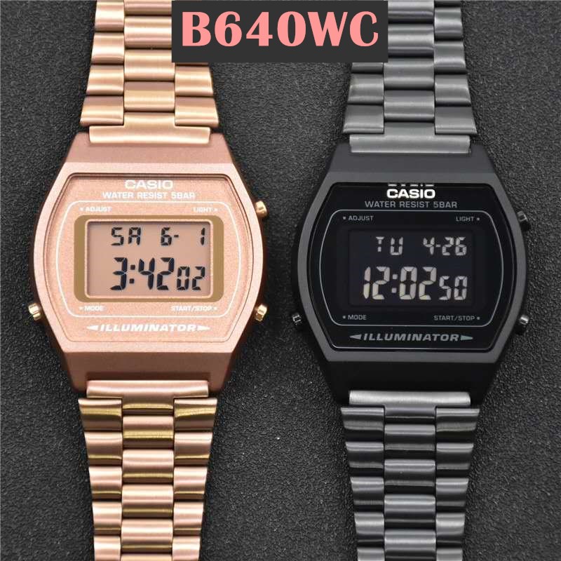 นาฬิกา Casio รุ่น B640WC / B640WC นาฬิกาข้อมือผู้หญิง นาฬิกาปรับสายได้ พร้อมส่ง