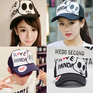 Cap_I love panda หมวกแก็ป พร้อมส่ง