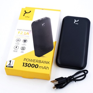 #แบตเตอรี่สำรอง WHY Powerbank PB-100A 2Port 13,000mAh Fast Charge