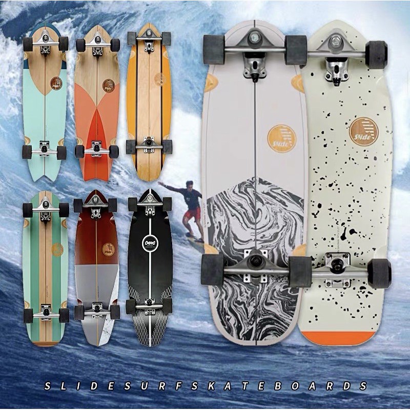 พร้อมส่ง Slide Surfskate เซิร์ฟสเก็ต แถมฟรีsafety+skate tool
