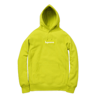 SLUM LTD - Supreme Box Logo Hoody (FW12) Acid Green