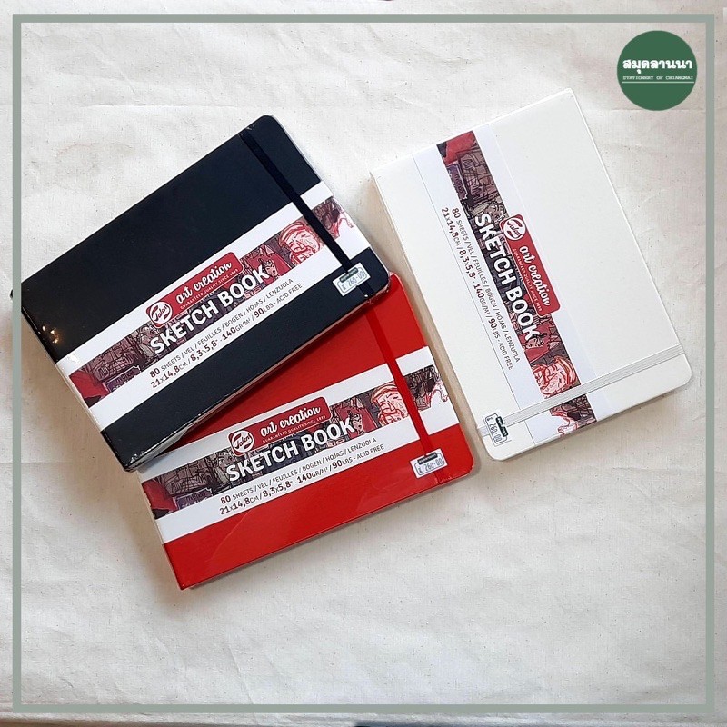 สมุดสเก็ต SKETCHBOOK TAC 21x14.8 ซม. 140 แกรม 80 แผ่น
