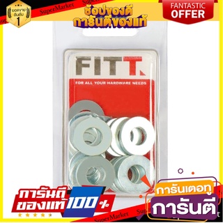 แหวนอีแปะอะลูมิเนียม FITT 10 MM 30 ตัว สกรู, น๊อตและแหวน FLAT WASHER FITT 10MM 30EA