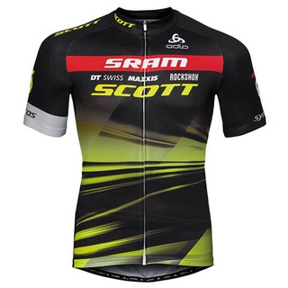 พร้อมส่ง เสื้อปั่นจักรยาน Maglia Scott Sram สําหรับผู้ชาย