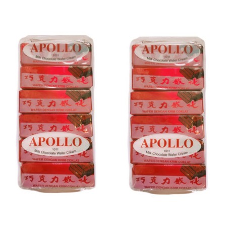 Apollo chocolate wafer เวเฟอร์เคลือบช็อกโกแลต