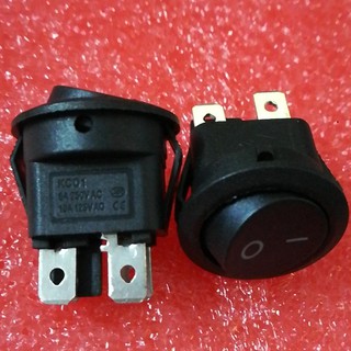 สวิทช์คันโยก 4 Pin ON / OFF kcd 1-224 23MM 6 A / 250 V 5 ชิ้น