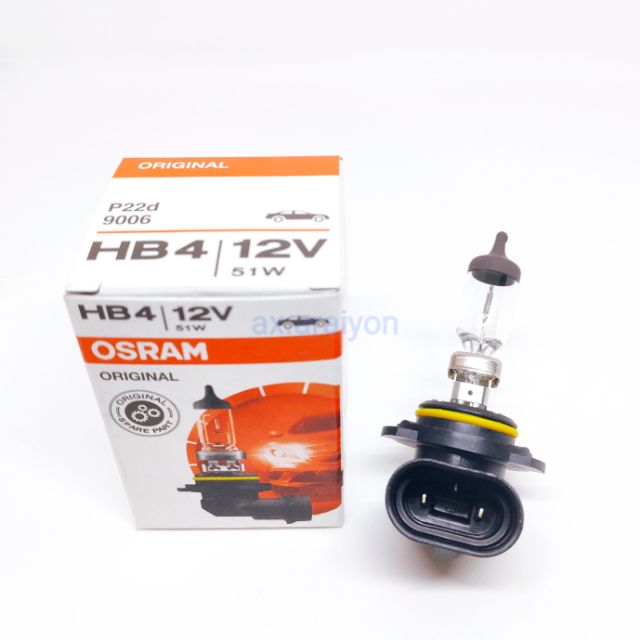 หลอดไฟ HB4 12V 51W OSRAM ( 1 หลอด ) หลอดไฟหน้าและไฟตัดหมอก