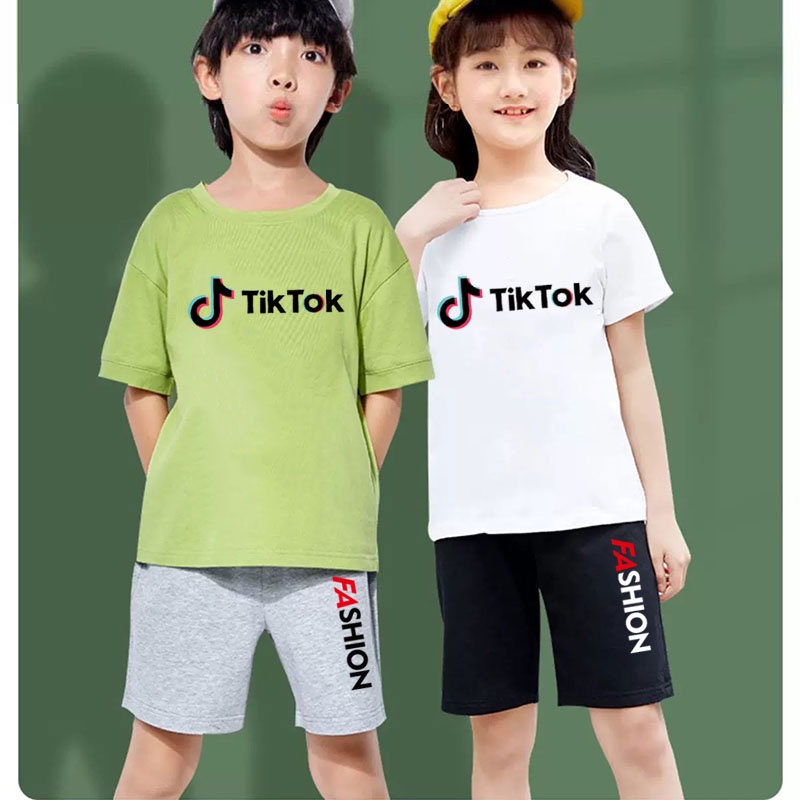 K2121+DD335 ชุดแฟชั่นเด็ก ชุดเซ็ทเด็กขาสั้น  เสื้อยืดเด็ก - รูปที่ 7