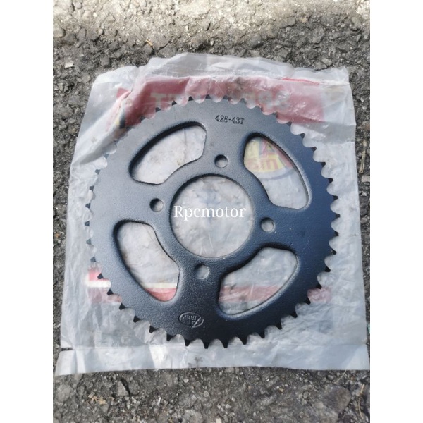 BANELLI RFS 150 TXR150 GP100 GP125 TRS 428 REAR SPROCKET SOKET BELAKANG