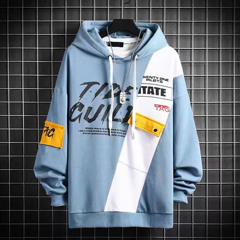 เสื้อคลุมแขนยาวผู้ชาย เสื้อสวมหัว มีฮู้ด สไตล์เกาหลี รูปที่ 7