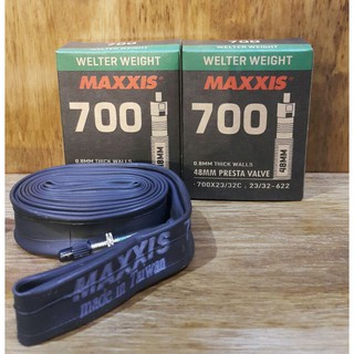 ยางในจักรยานเสือหมอบ 700×23/32C (48 mm. Pressta Valve)  Maxxis รุ่น Welter Weight