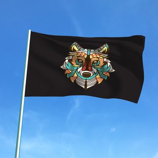 ธง แคมป์ camping ธงโบก ธงพิมพ์ลาย ธงแต่งบ้าน แต่งแคมป์ ทนแดด…