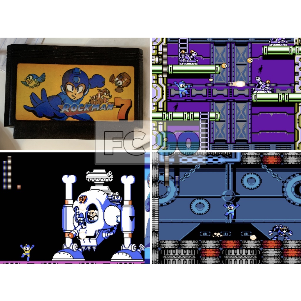 ตลับเกมร๊อคแมน Rockman 7  [FC] ตลับมือสอง สำหรับนักสะสมเกมเก่ายุค90 ฟามิคอม FAMICOM