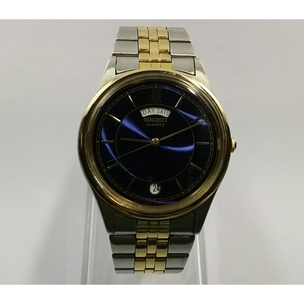 นาฬิกา SEIKO MEN'S VINTAGE 316664 BLUE DIAL TWO TONE (มือสอง)