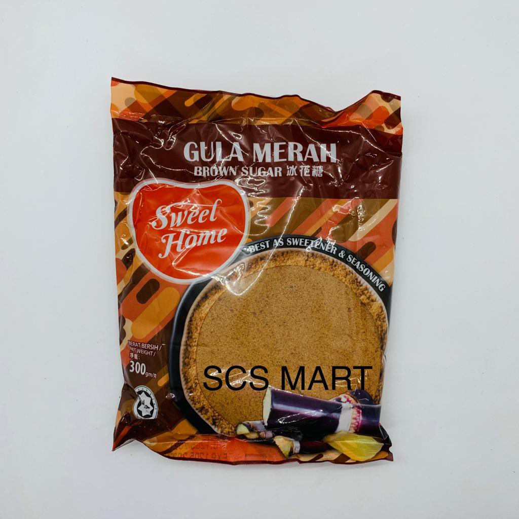Sweet Home น้ําตาลทรายแดง 300g 冰花糖 Gula Merah Cap Sweet Home