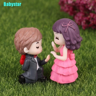 (Babystar) ตุ๊กตาคู่รักจิ๋ว Diy สําหรับตกแต่งสวน