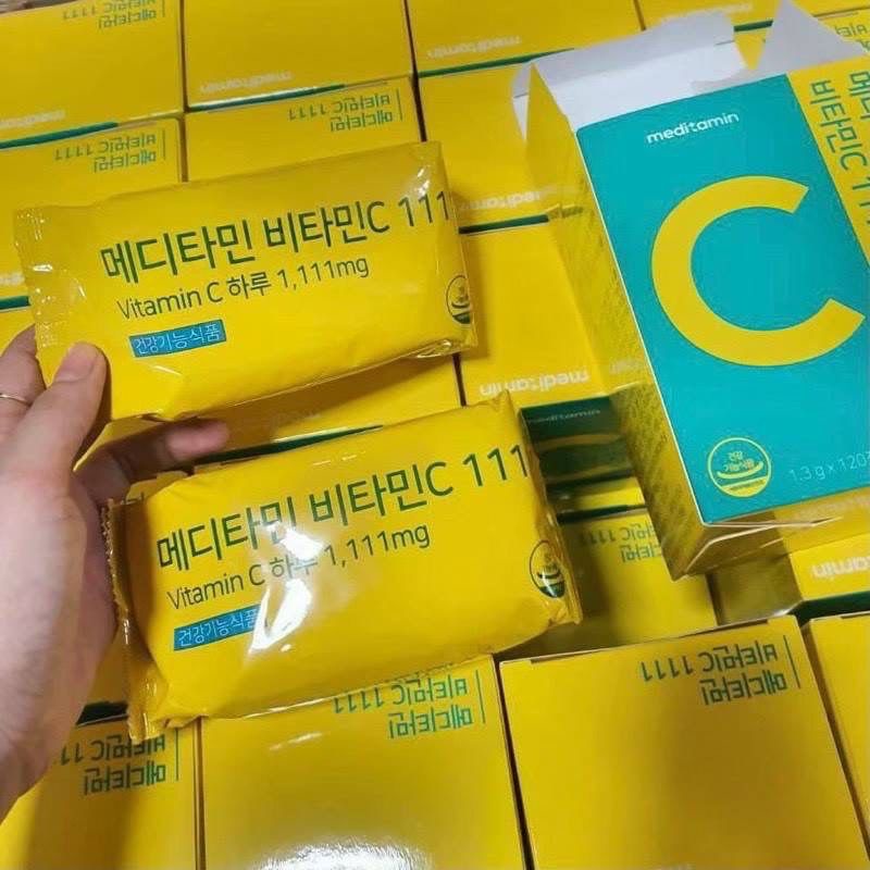 วิตามินซี C เข้มข้นตัวดังจากเกาหลี 1,111 มิลลิกรัม🍊Medi Vitamin Vitamin C 1,111mg.+ Selenium Double 