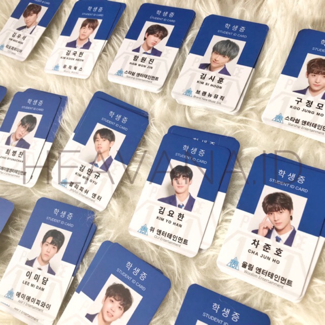 [ซื้อ 2 แถม 1] PRODUCE X 101 - บัตรประจําตัวนักเรียน (POST 1)