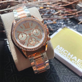 Michael kors 🧡 สายเหล็ก 2k MK ขอบเพชรมาครบสี