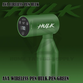 AVA WIRELESS PEN HULK PEN GREEN ฮักปากกาเพน เครื่องสักปากกา ใช้ได้กับเข็มฮอคทุกรุ่น ทำงานได้ทั้งเดินเส้นและลงเงา