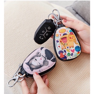 กระเป๋าใส่พวงกุญแจ Key PU เคสหนัง พวงกุญแจหนังที่ใส่กุญแจ น่ารัก